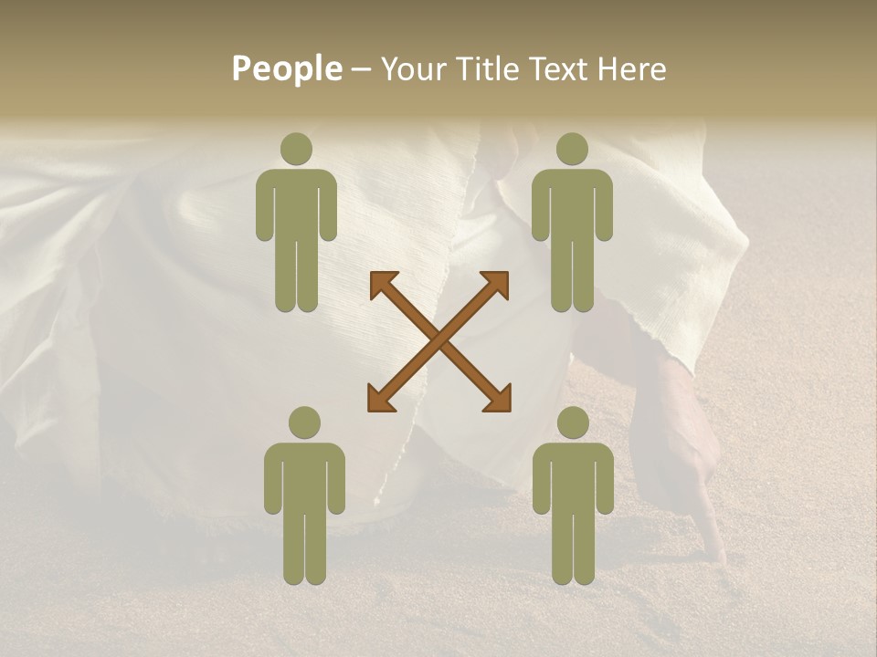 Sacred Jesuschrist Hands PowerPoint Template