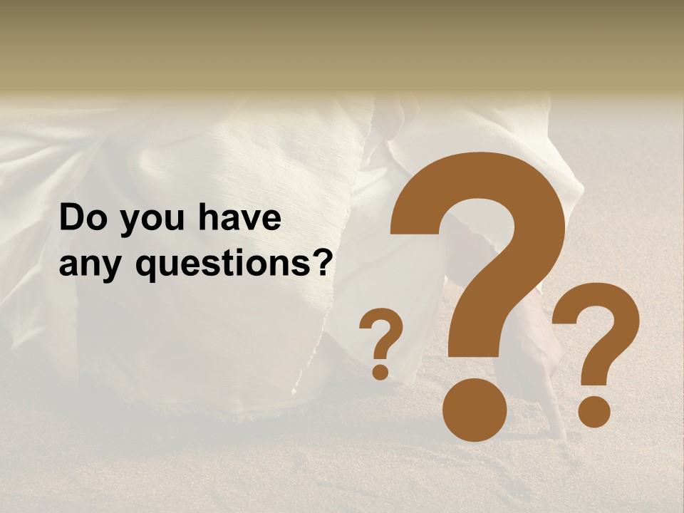 Sacred Jesuschrist Hands PowerPoint Template