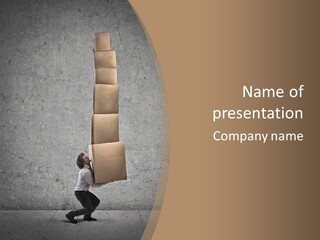 Worker Package Background PowerPoint Template