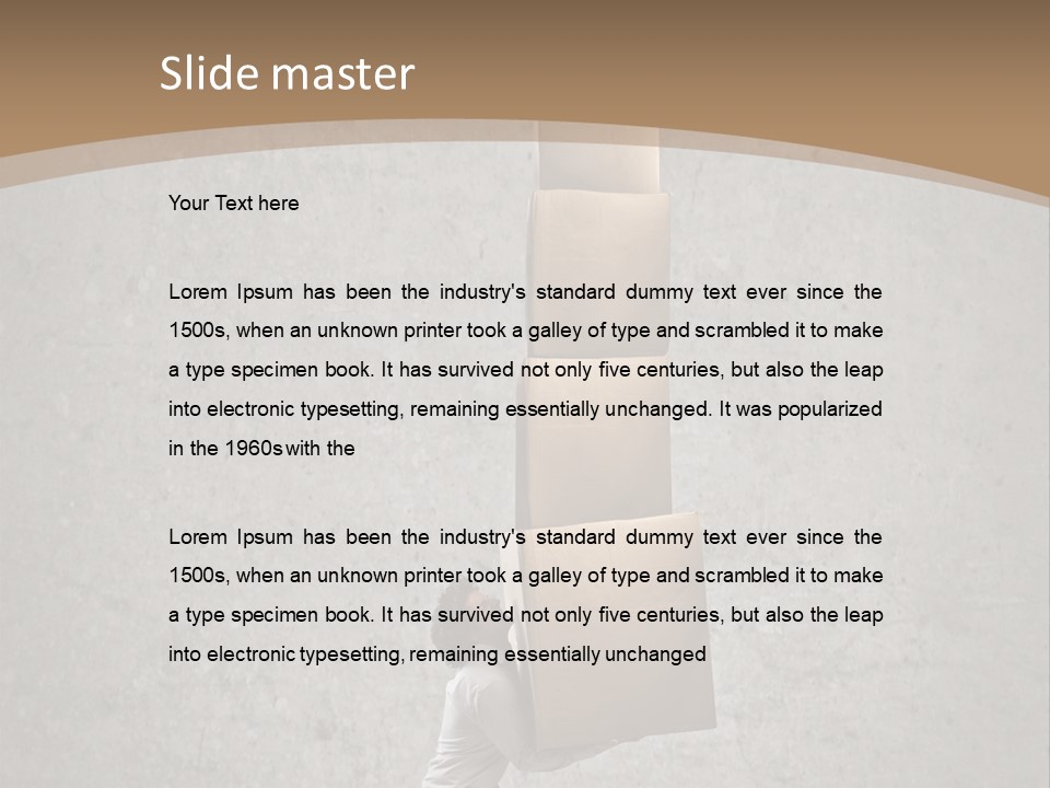 Worker Package Background PowerPoint Template