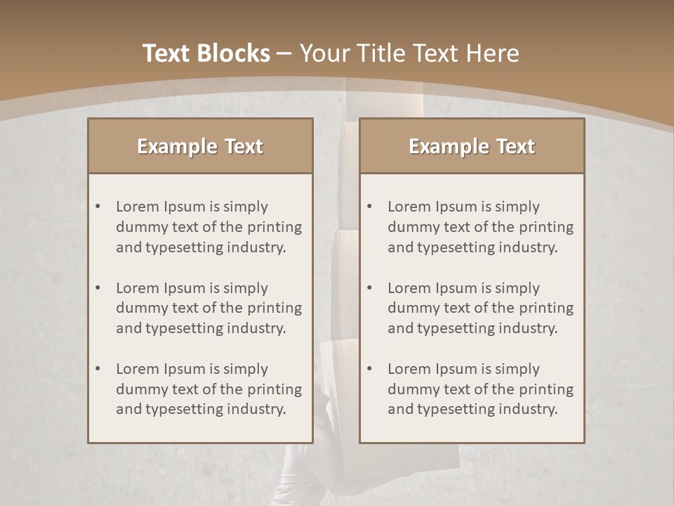Worker Package Background PowerPoint Template