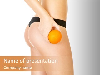 Calories Freshness Female PowerPoint Template