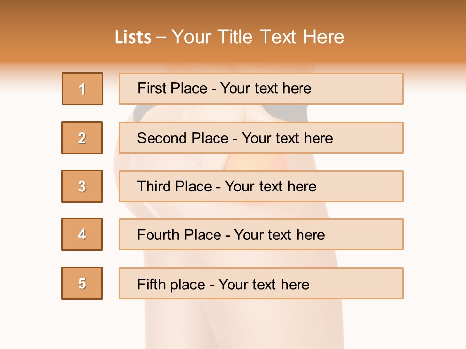 Calories Freshness Female PowerPoint Template