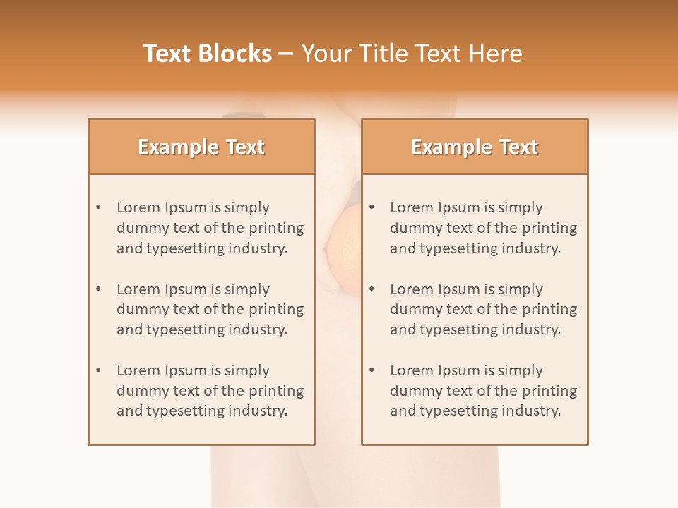 Calories Freshness Female PowerPoint Template