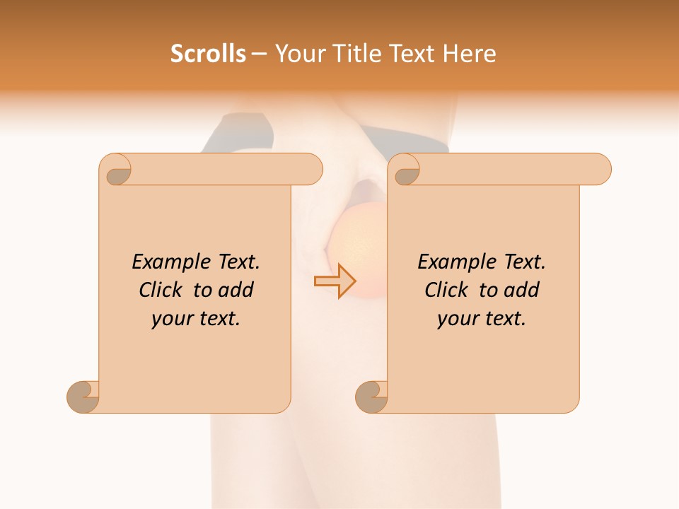 Calories Freshness Female PowerPoint Template