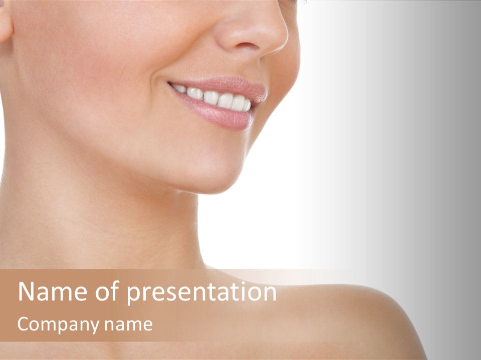 Charming Looking Skin PowerPoint Template