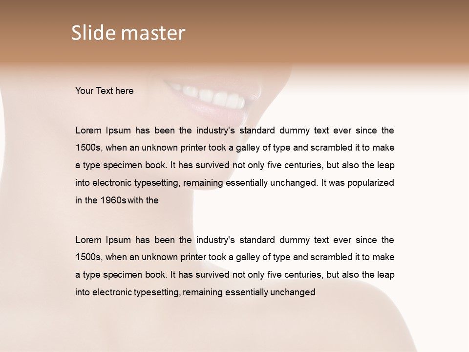 Charming Looking Skin PowerPoint Template