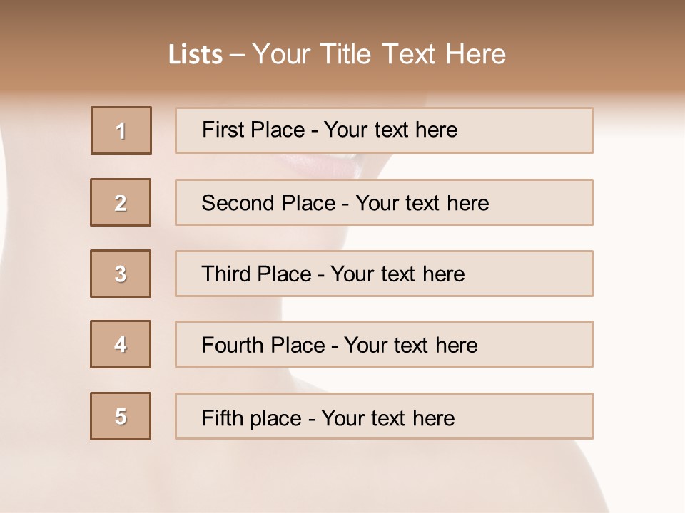 Charming Looking Skin PowerPoint Template