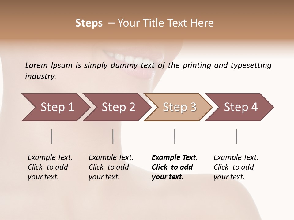 Charming Looking Skin PowerPoint Template