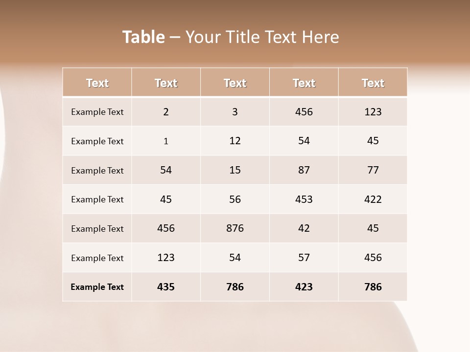 Charming Looking Skin PowerPoint Template