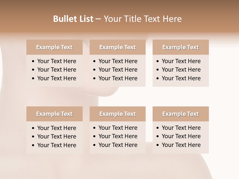 Charming Looking Skin PowerPoint Template