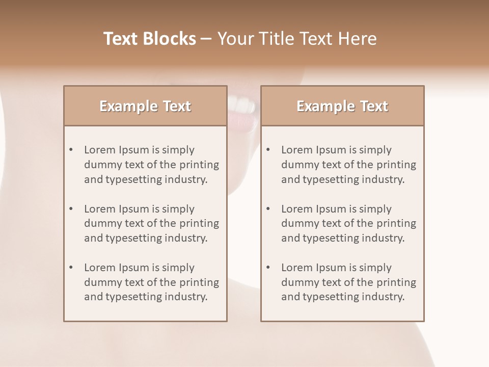 Charming Looking Skin PowerPoint Template