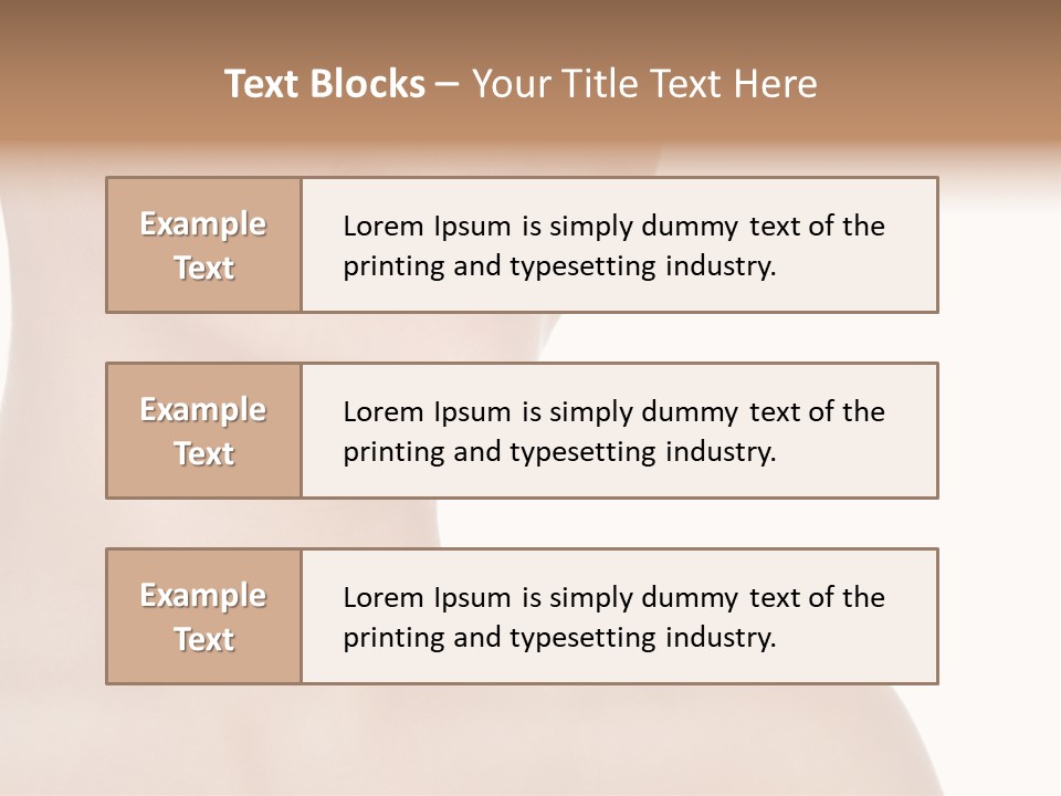 Charming Looking Skin PowerPoint Template