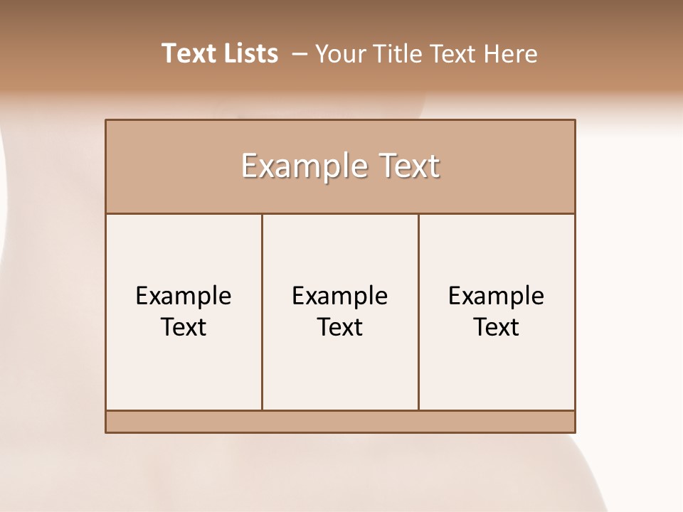 Charming Looking Skin PowerPoint Template