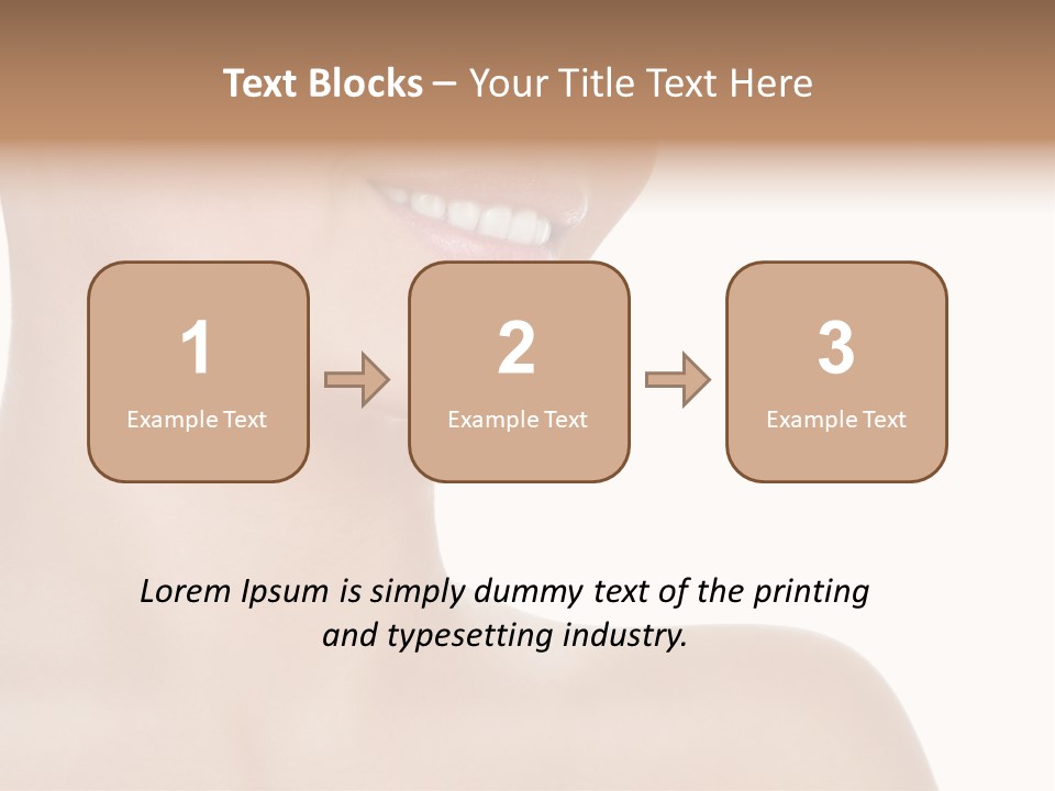 Charming Looking Skin PowerPoint Template