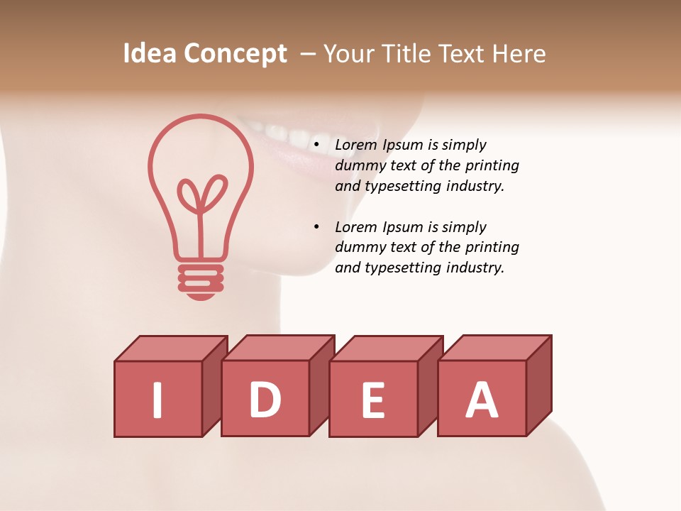 Charming Looking Skin PowerPoint Template