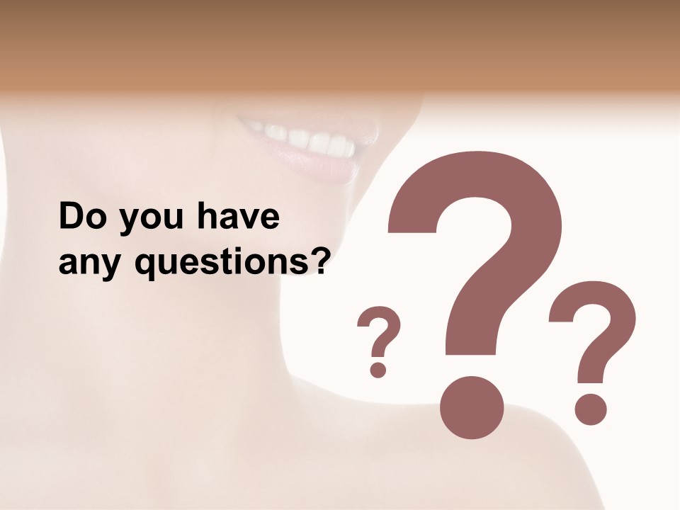 Charming Looking Skin PowerPoint Template