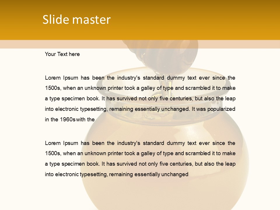 Bee Closeup Color PowerPoint Template