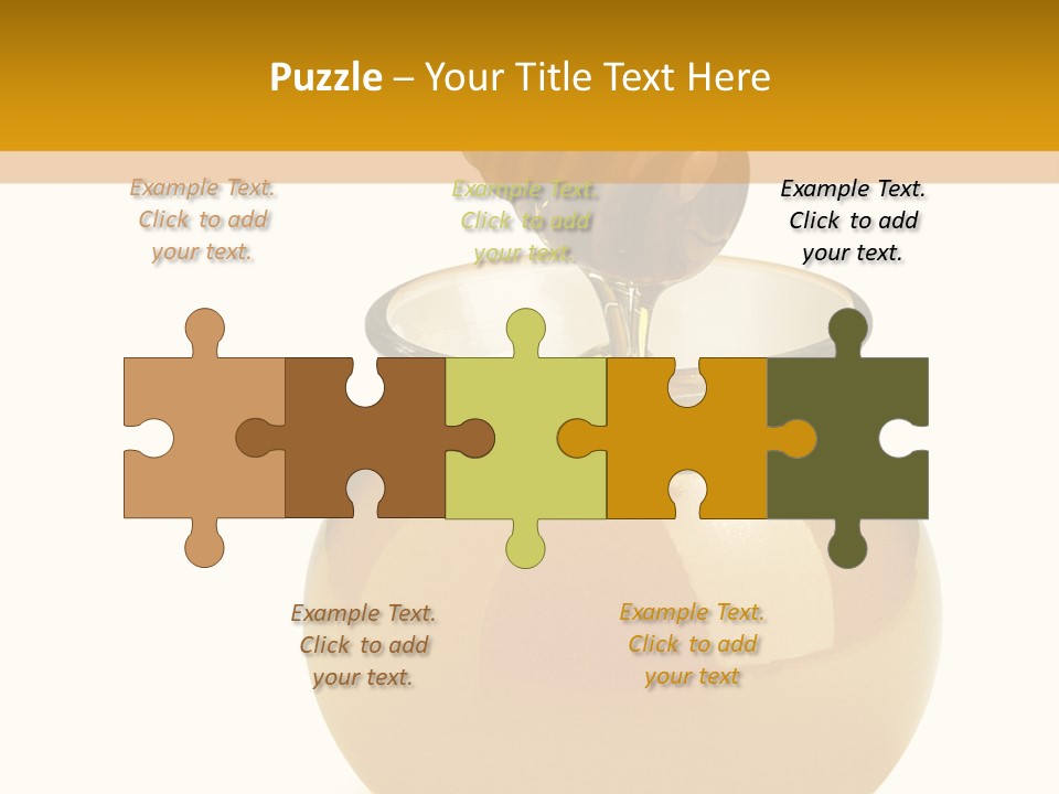 Bee Closeup Color PowerPoint Template