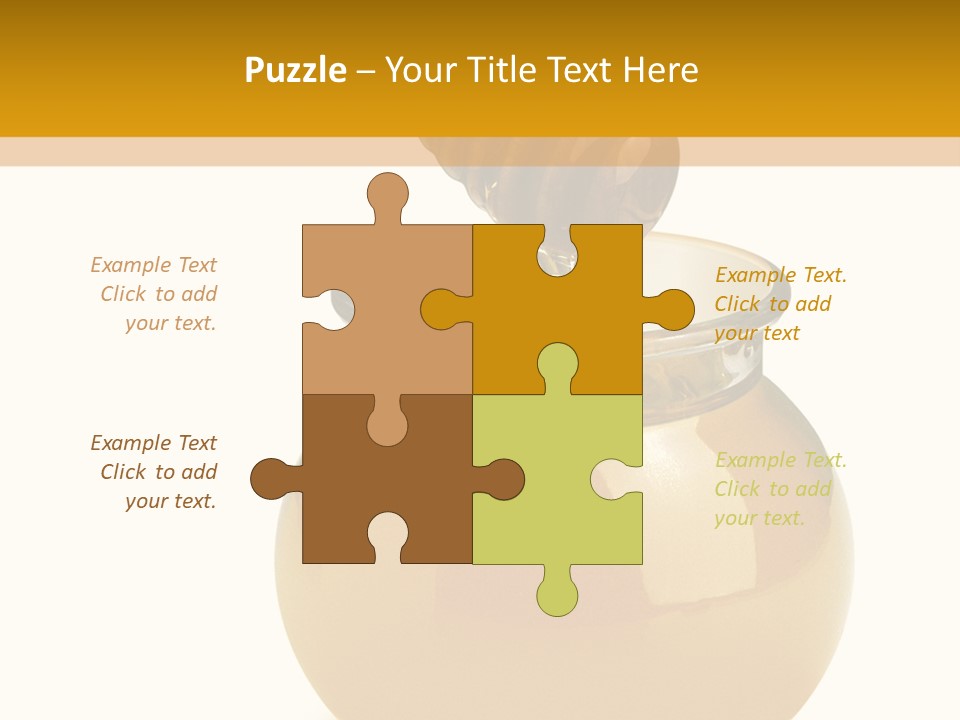 Bee Closeup Color PowerPoint Template