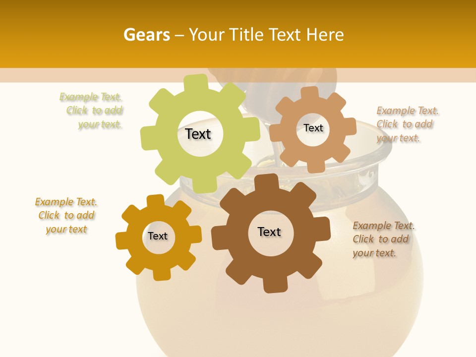 Bee Closeup Color PowerPoint Template