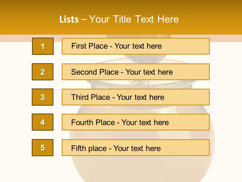 Bee Closeup Color PowerPoint Template