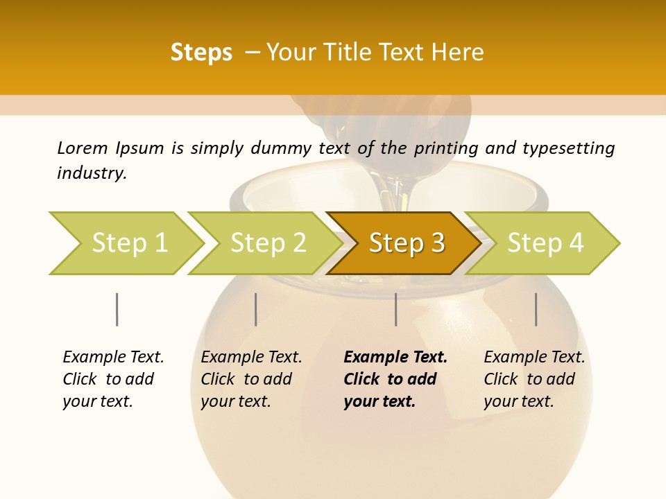 Bee Closeup Color PowerPoint Template