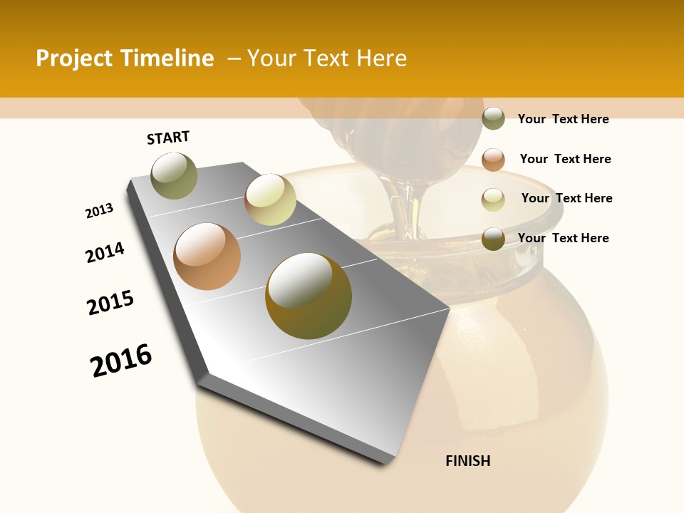 Bee Closeup Color PowerPoint Template