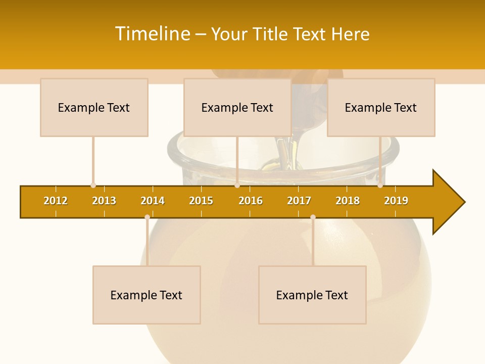 Bee Closeup Color PowerPoint Template