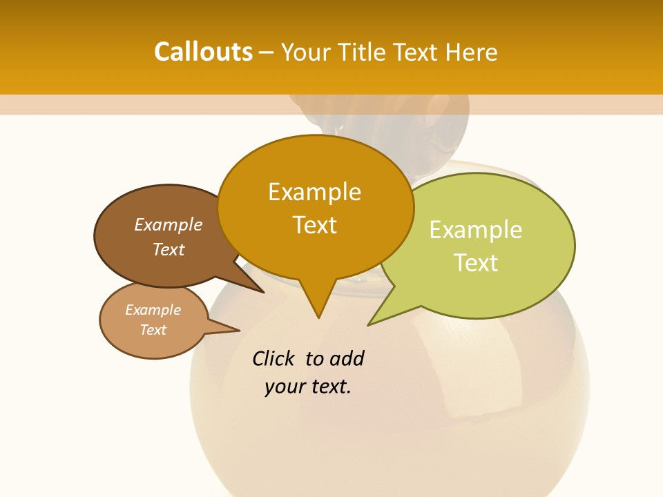 Bee Closeup Color PowerPoint Template