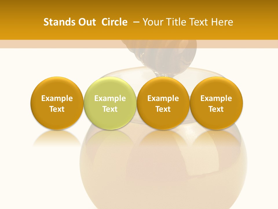 Bee Closeup Color PowerPoint Template