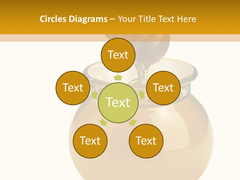 Bee Closeup Color PowerPoint Template