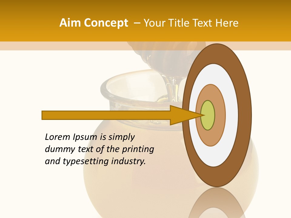 Bee Closeup Color PowerPoint Template