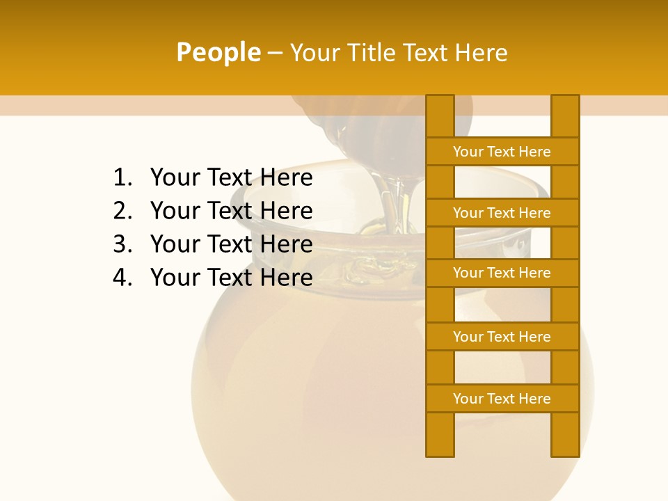 Bee Closeup Color PowerPoint Template