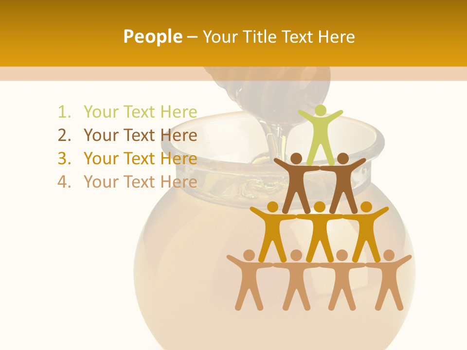 Bee Closeup Color PowerPoint Template