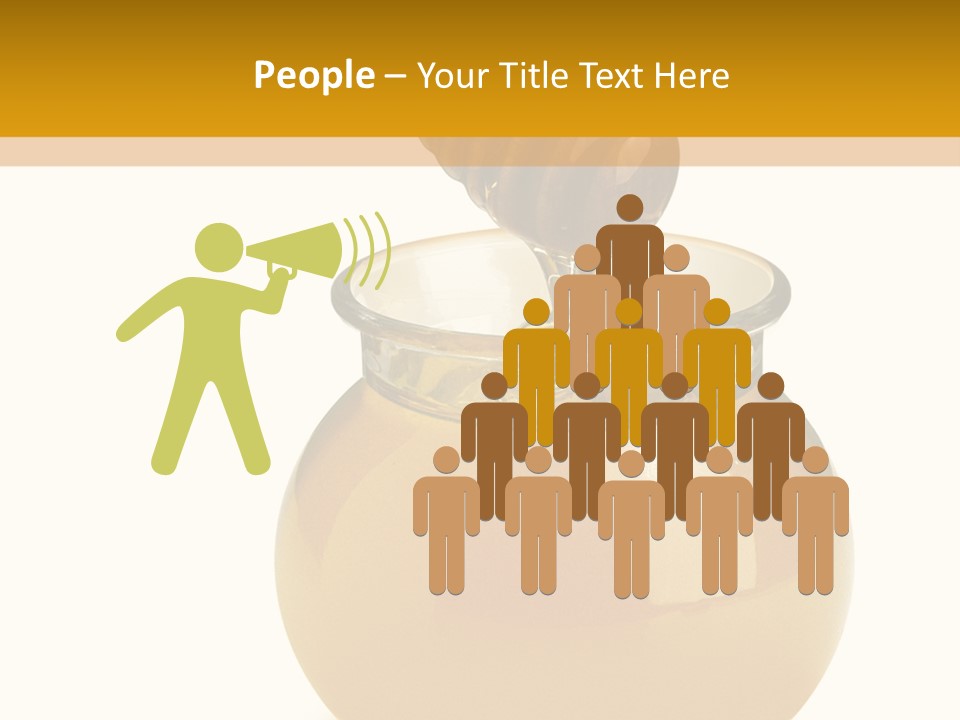 Bee Closeup Color PowerPoint Template