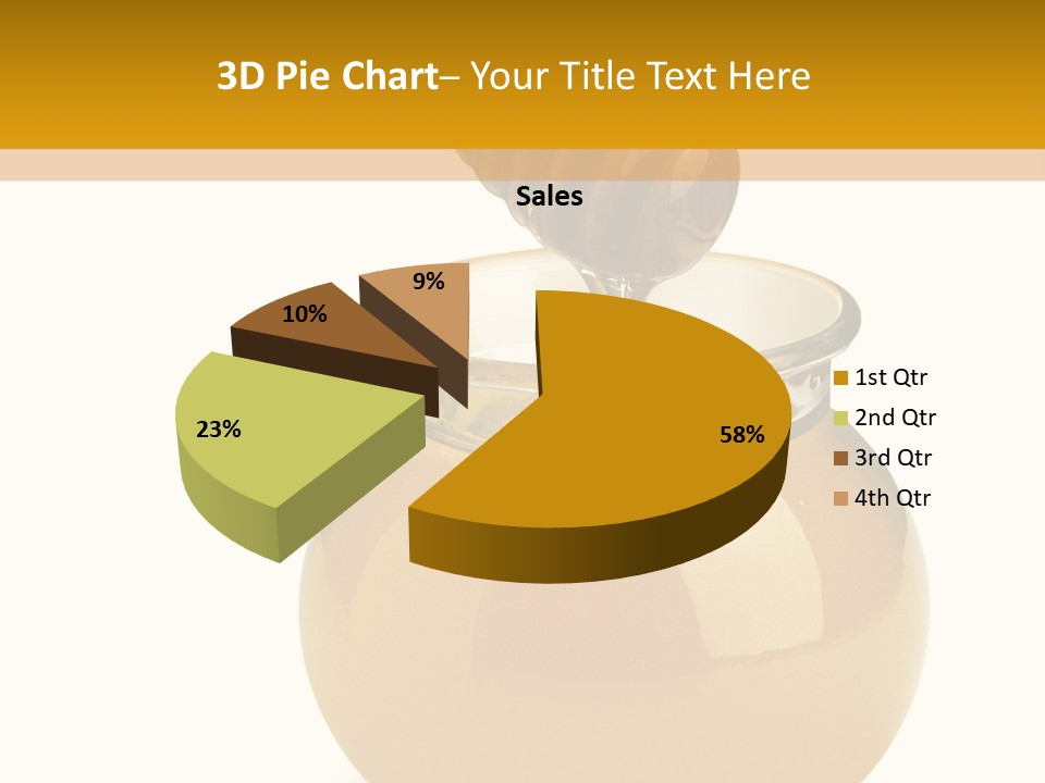 Bee Closeup Color PowerPoint Template
