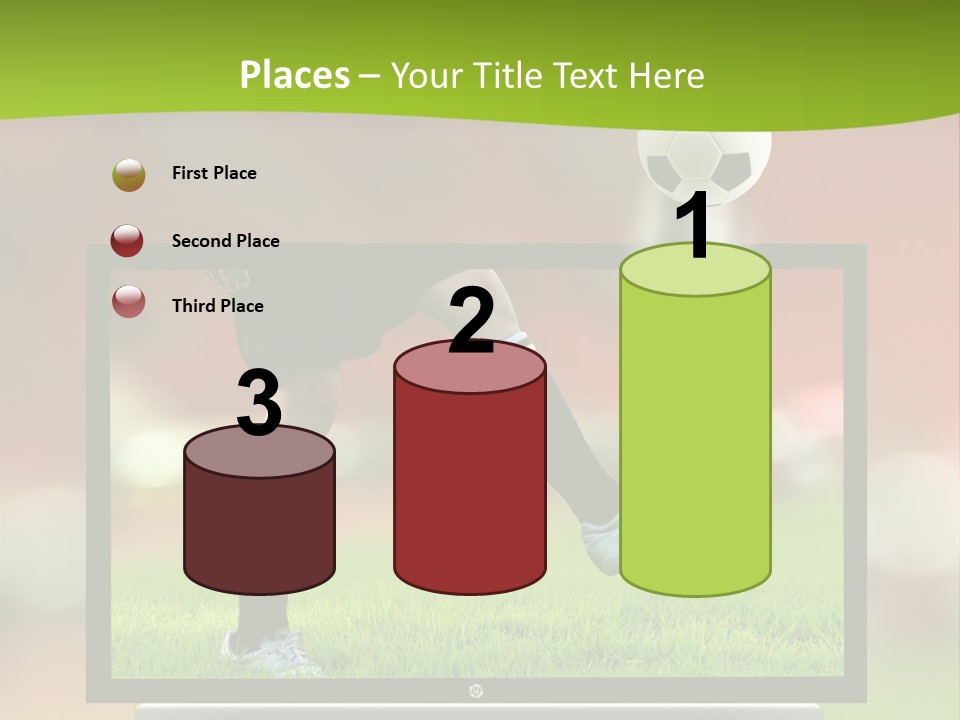 Entertainment Football Monitor PowerPoint Template