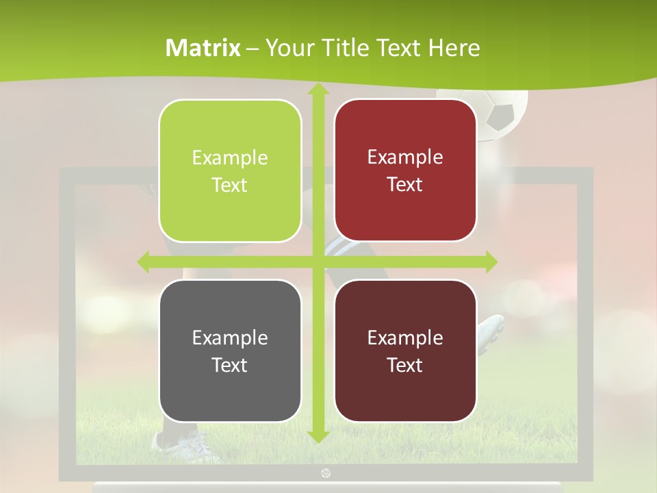 Entertainment Football Monitor PowerPoint Template