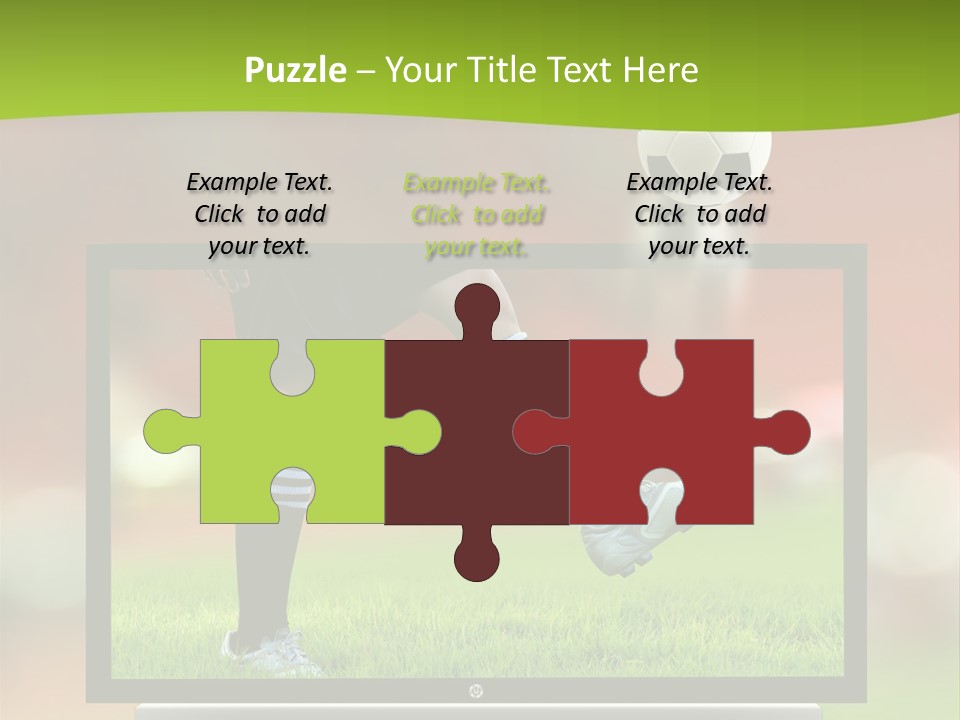 Entertainment Football Monitor PowerPoint Template