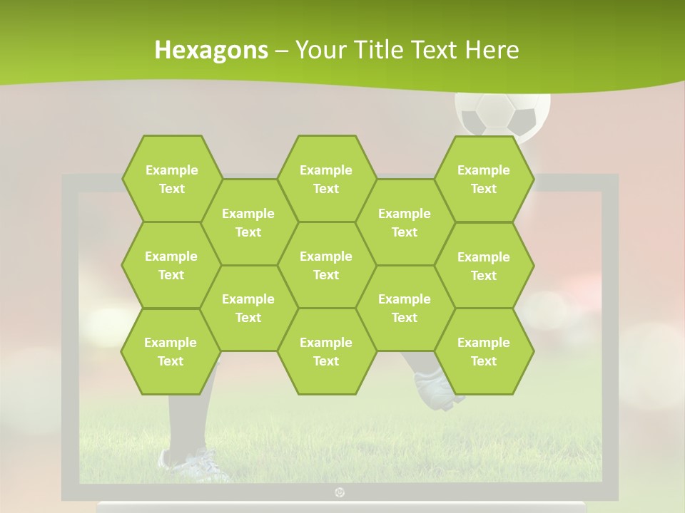 Entertainment Football Monitor PowerPoint Template