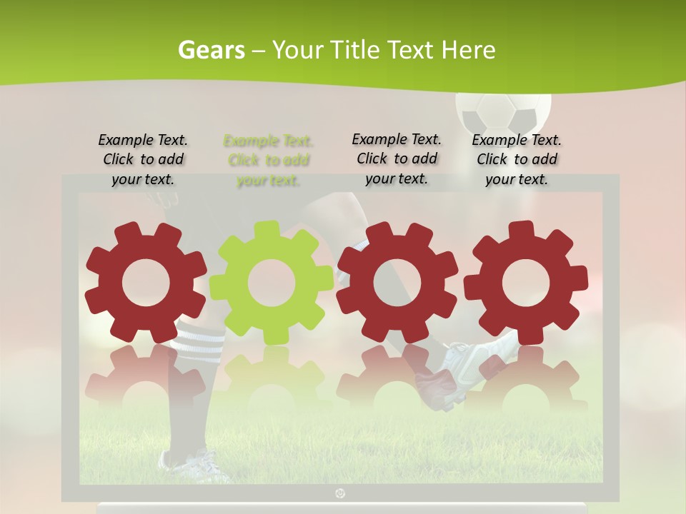 Entertainment Football Monitor PowerPoint Template