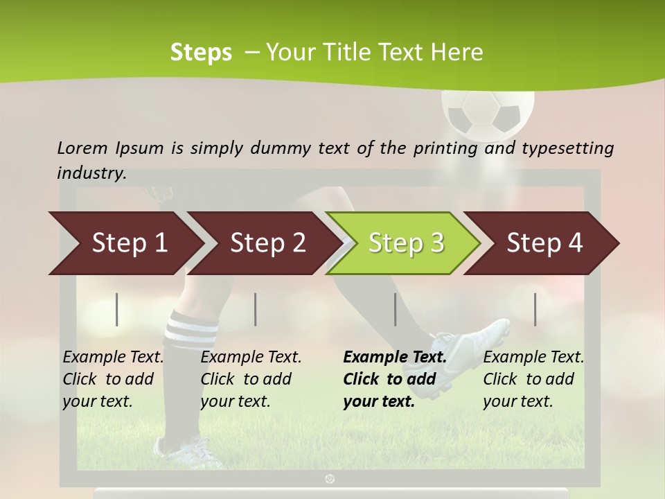 Entertainment Football Monitor PowerPoint Template