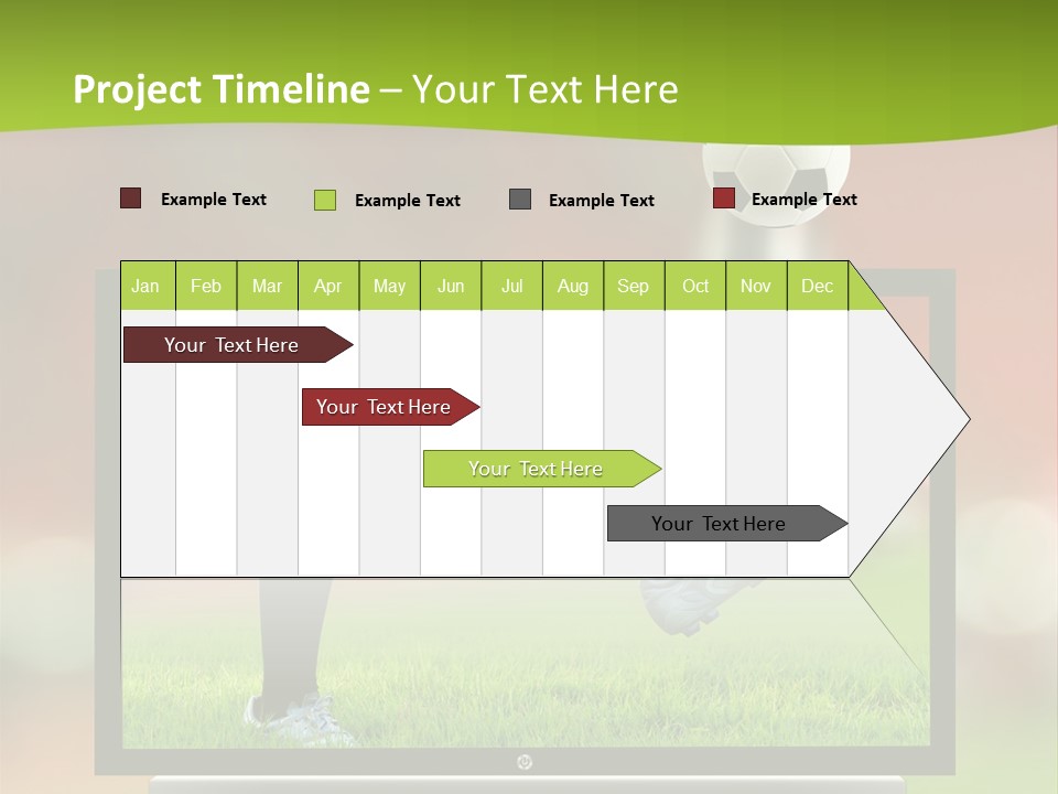 Entertainment Football Monitor PowerPoint Template