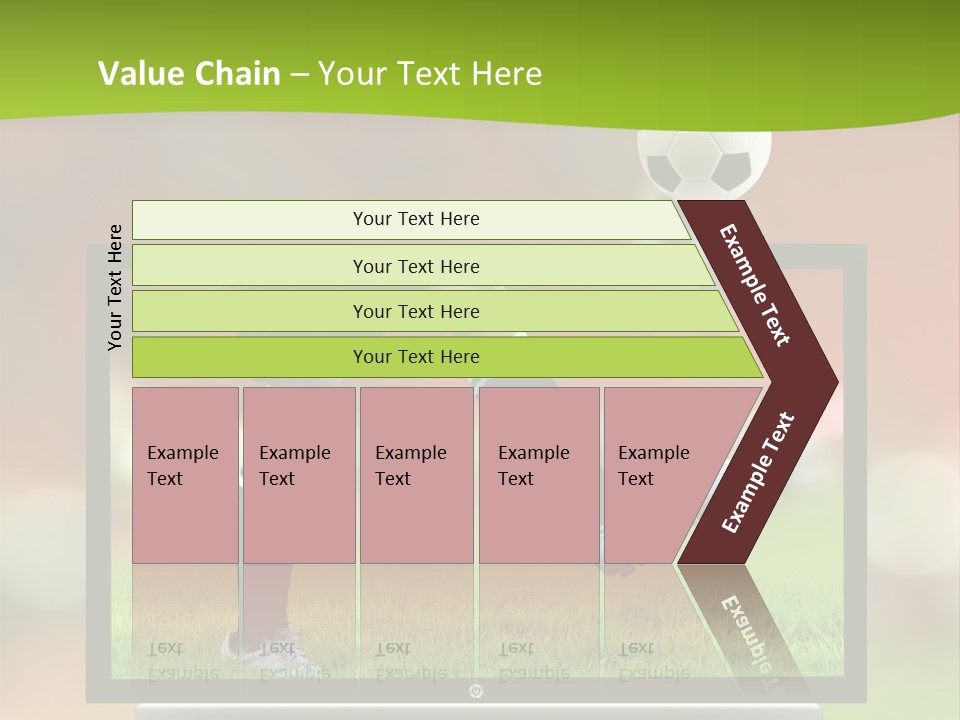 Entertainment Football Monitor PowerPoint Template