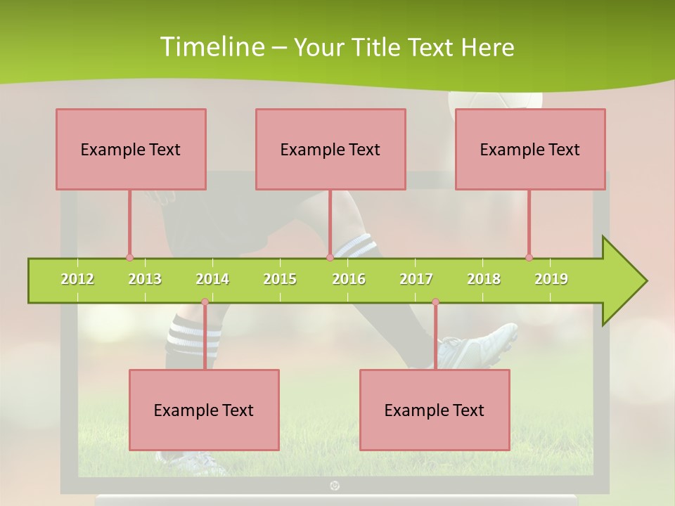 Entertainment Football Monitor PowerPoint Template