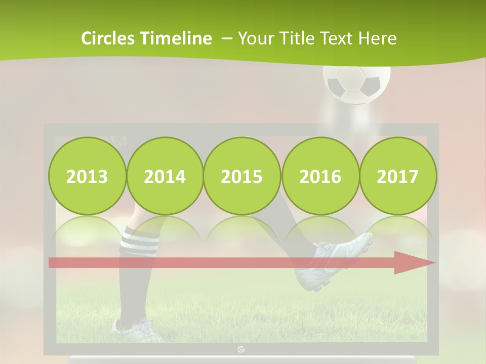 Entertainment Football Monitor PowerPoint Template