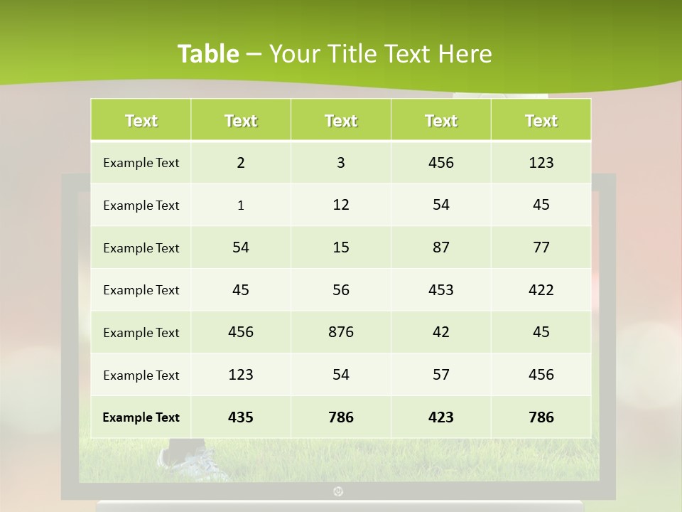Entertainment Football Monitor PowerPoint Template