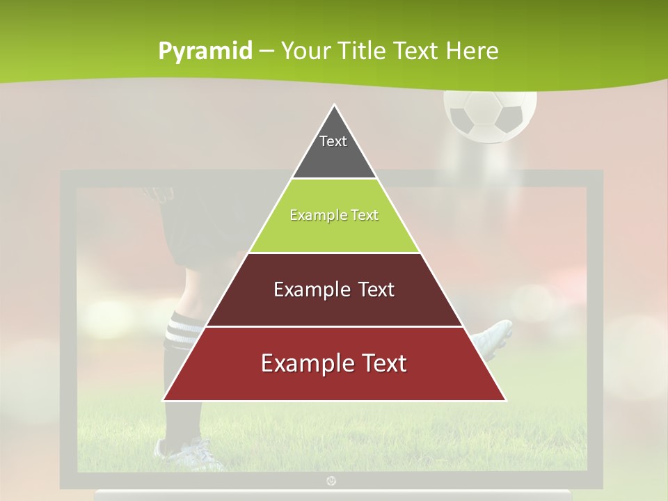 Entertainment Football Monitor PowerPoint Template
