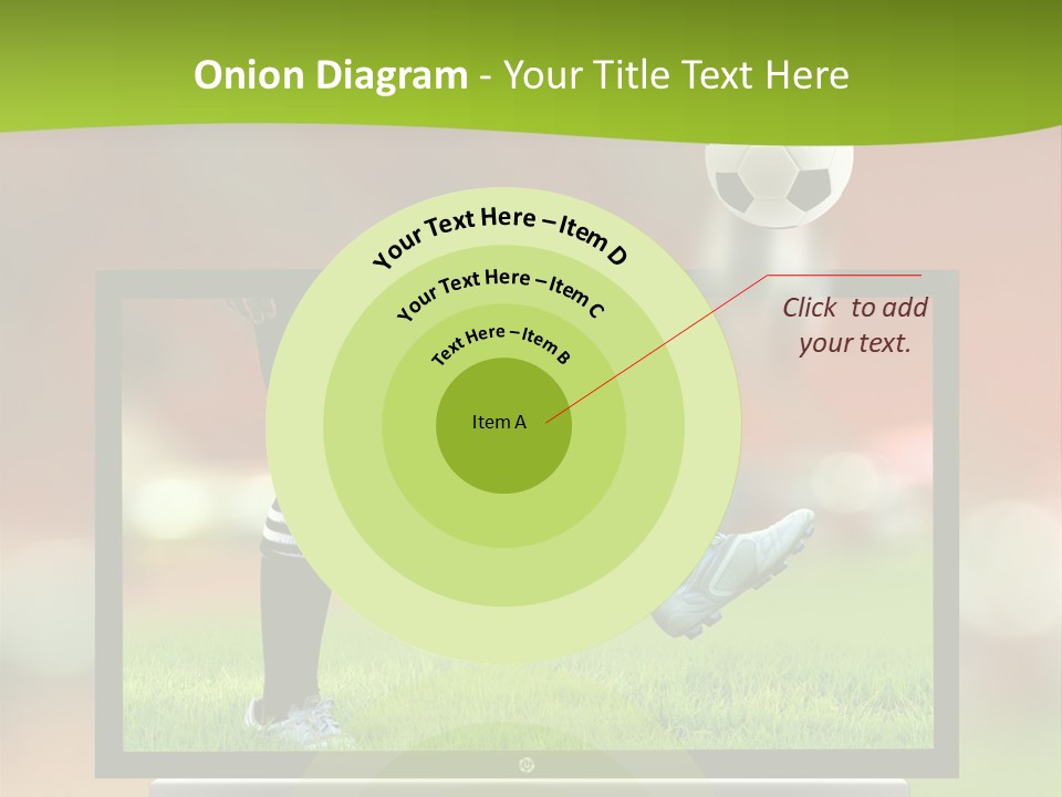 Entertainment Football Monitor PowerPoint Template